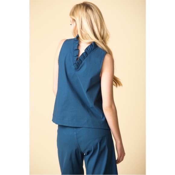 SEA NEW YORK | Coco Ruffle Sleeveless Top | S - Picture 3 of 11